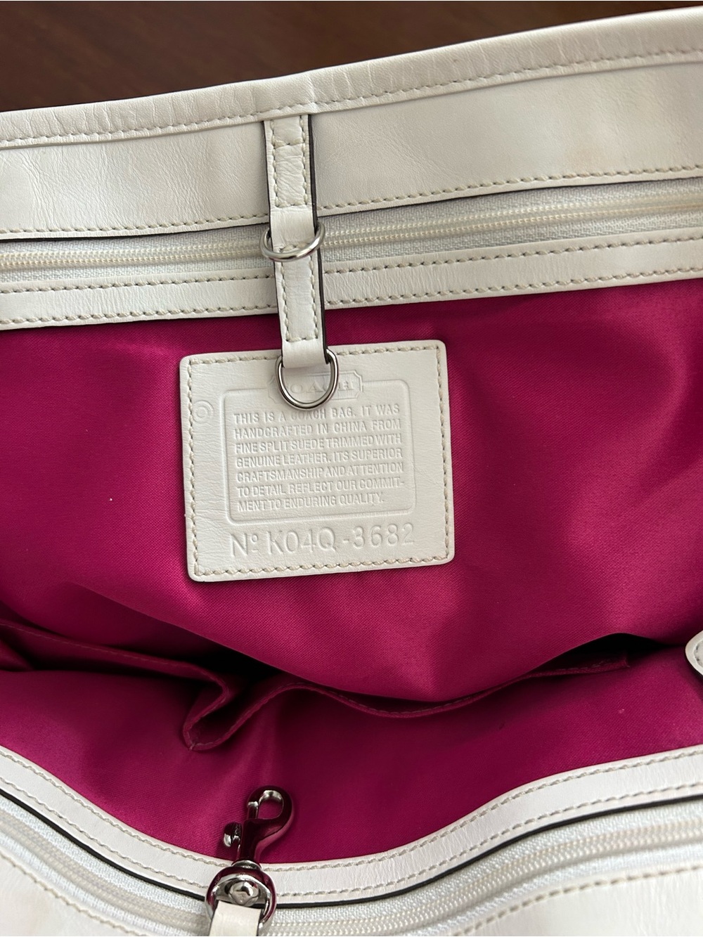 Y2K Coach Pink Suede Optic Tote - Picture 8 of 10